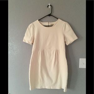 Cremieux cream short sleeve dress
